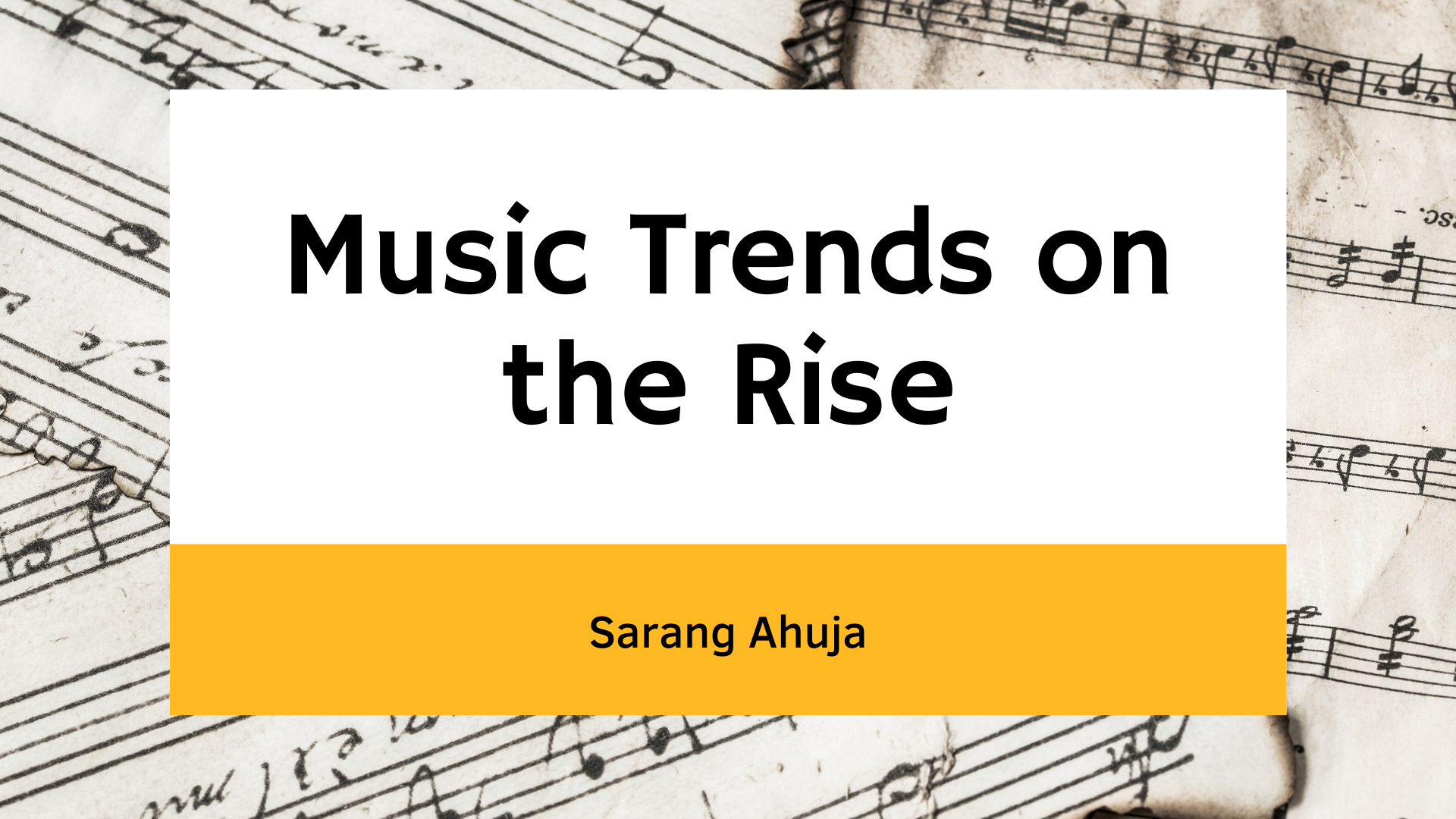 Music Trends on the Rise